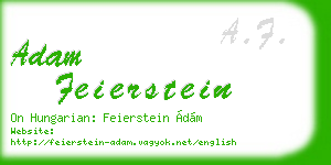 adam feierstein business card